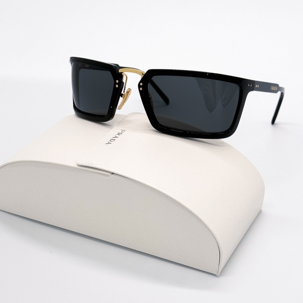 NEW PRADA PRA11S 1AB5S0 UNISEX SUNGLASSES SPR A11 1AB5S0 BLACK PR A11S 1AB5S0